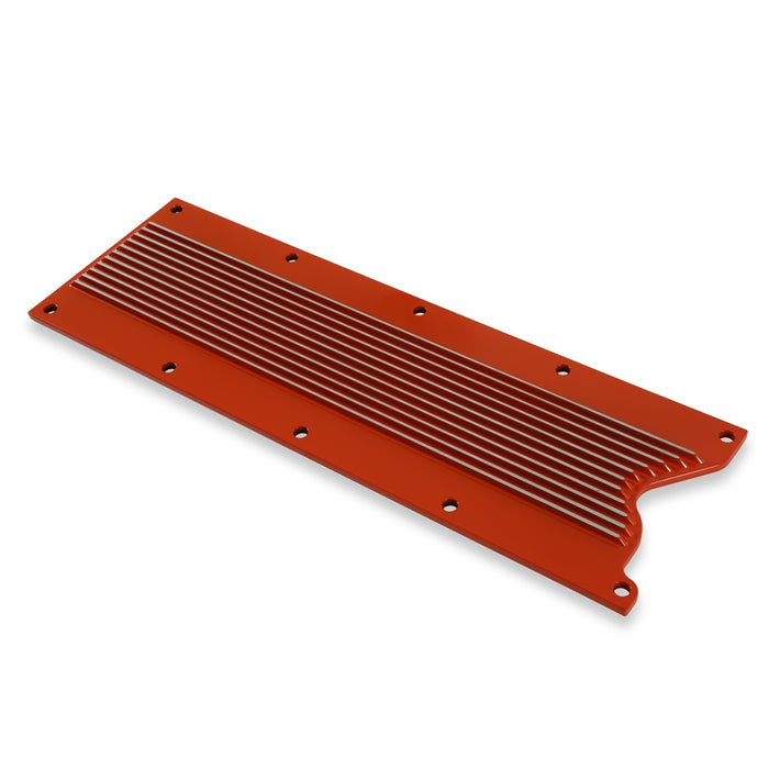 Holley 241-270 LS Valley Cover; Finned; Factory Orange Finish; Cast Aluminum; - Truck Part Superstore
