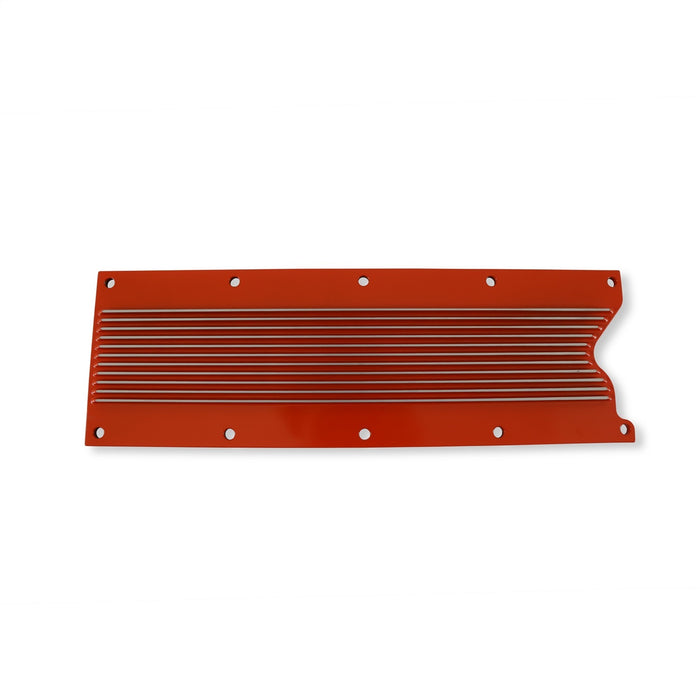 Holley 241-270 LS Valley Cover; Finned; Factory Orange Finish; Cast Aluminum; - Truck Part Superstore