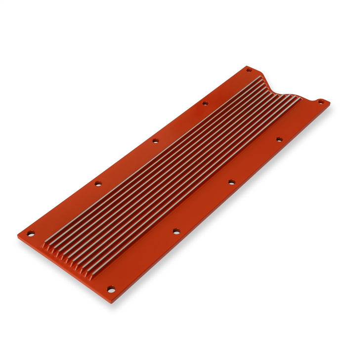 Holley 241-270 LS Valley Cover; Finned; Factory Orange Finish; Cast Aluminum; - Truck Part Superstore