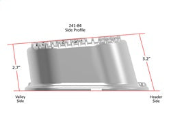 Holley 241-84 M/T Retro Aluminum Valve Covers; Vintage Style Finned; Cast Aluminum; Polished; - Truck Part Superstore