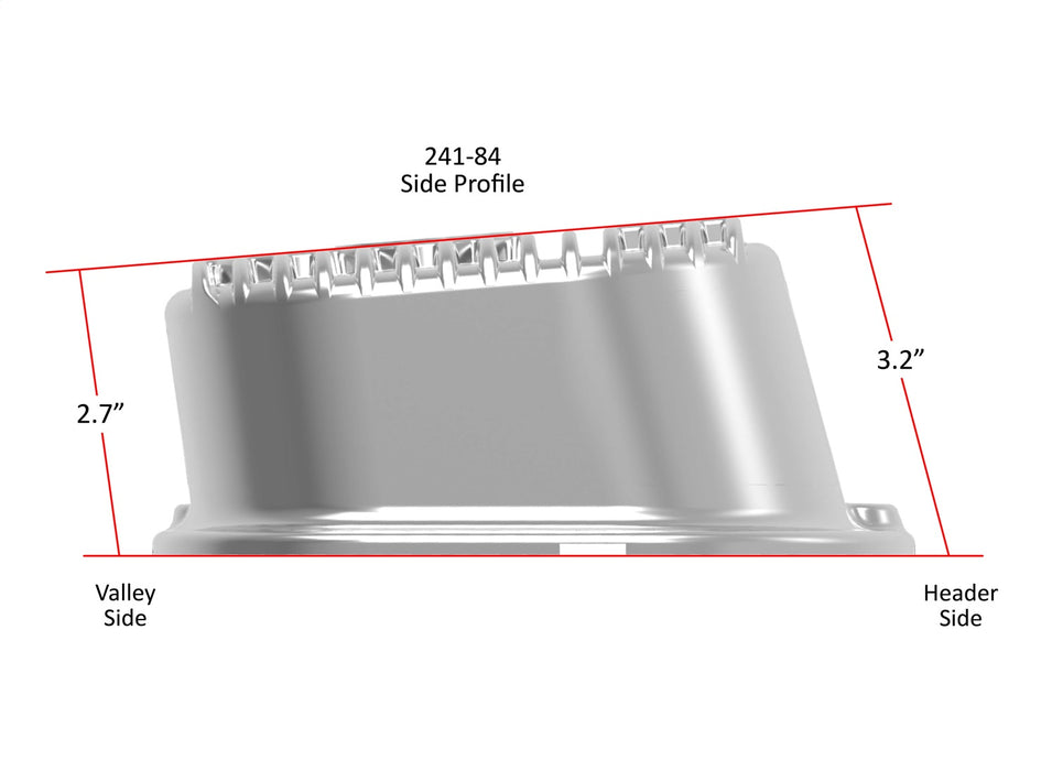 Holley 241-84 M/T Retro Aluminum Valve Covers; Vintage Style Finned; Cast Aluminum; Polished; - Truck Part Superstore