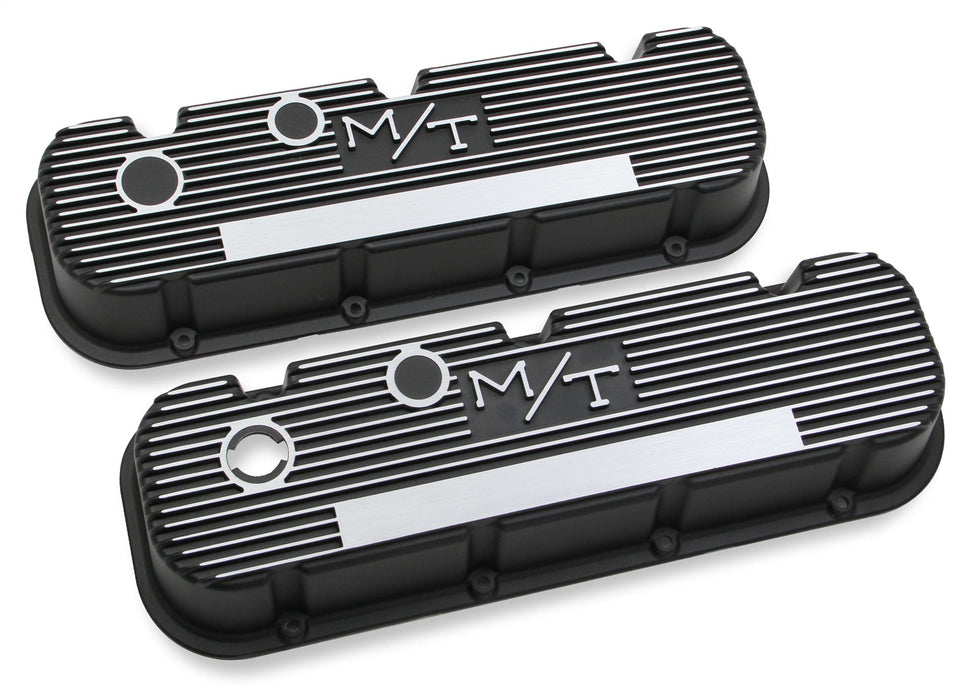 Holley 241-85 M/T Retro Aluminum Valve Covers - Truck Part Superstore