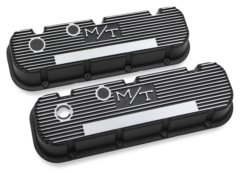 Holley 241-85 M/T Retro Aluminum Valve Covers - Truck Part Superstore