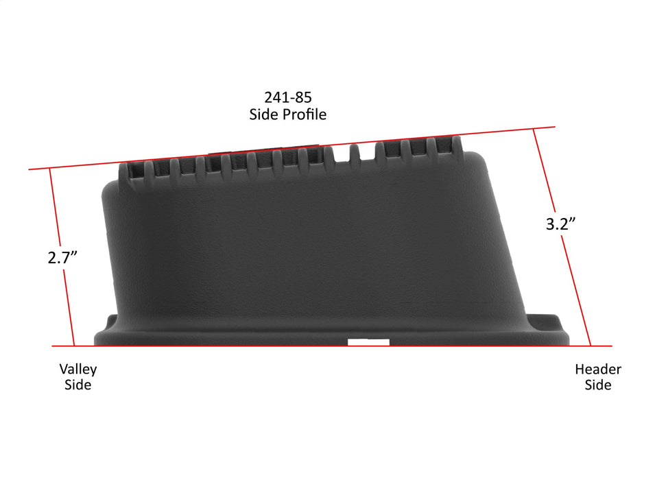 Holley 241-85 M/T Retro Aluminum Valve Covers - Truck Part Superstore