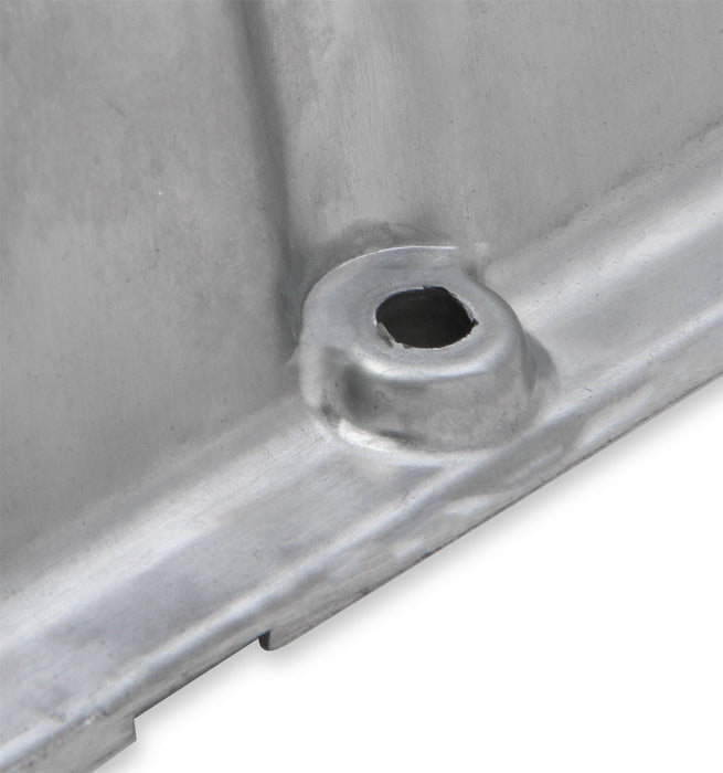 Holley 241-87 M/T Retro Aluminum Valve Covers; Vintage Style Finned; Cast Aluminum; Natural; - Truck Part Superstore