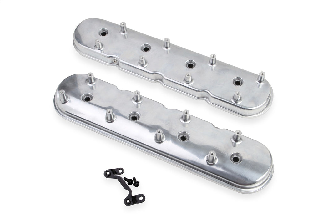Holley 241-93 LS Valve Cover; For Dry Sump Applications; Polished Finish; - Truck Part Superstore