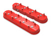 Holley 241-98 Valve Covers; Tall Style; LS For Dry Sump Apps; Red Gloss Finish; - Truck Part Superstore