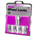 McGard 24130 Chrome Cone Seat Wheel Lock Set (1/2-20 Thread Size) - Set of 4 Locks and 1 Key - Truck Part Superstore