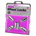 McGard 24132 Chrome Cone Seat Wheel Lock Set (7/16-20 Thread Size) - Set of 4 Locks and 1 Key - Truck Part Superstore