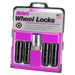 McGard 24144 Black Cone Seat Wheel Lock Set (9/16-18 Thread Size) - Set of 4 Locks and 1 Key - Truck Part Superstore