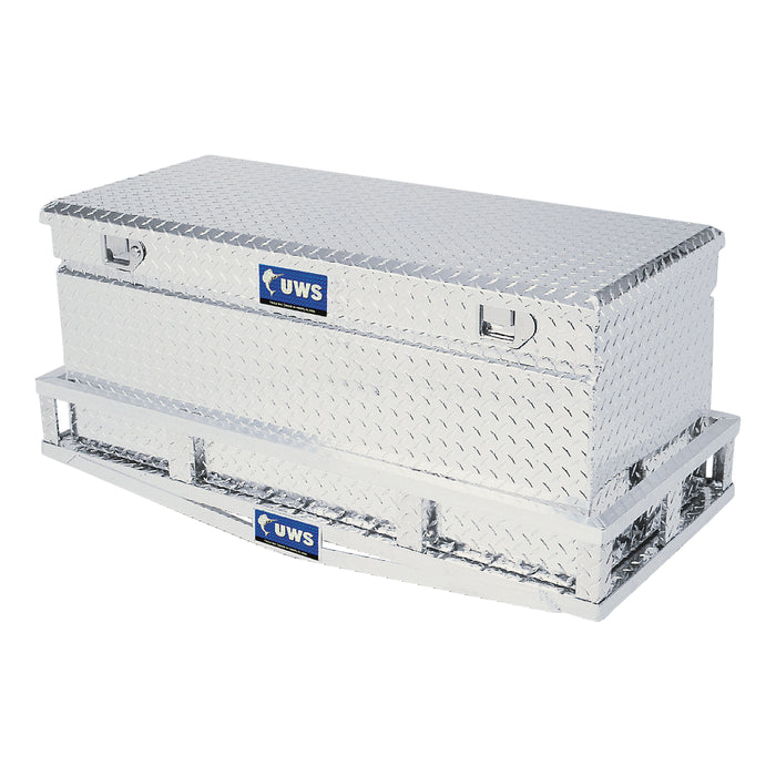 UWS TBC-48-DD Bright Aluminum 48in. Cargo Carrier Utility Chest Box (LTL Shipping Only) - Truck Part Superstore