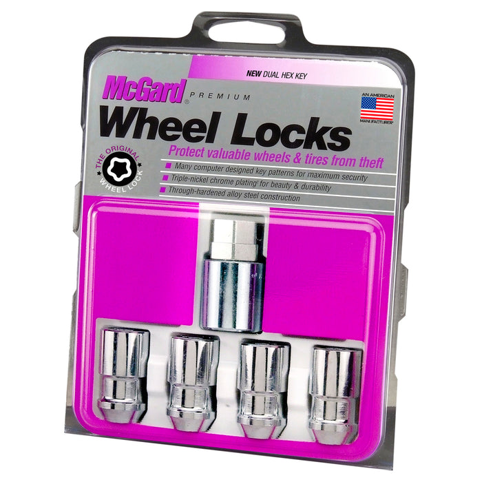 McGard 24198 Cone Seat Exposed Style Wheel Locks-Chrome - Truck Part Superstore