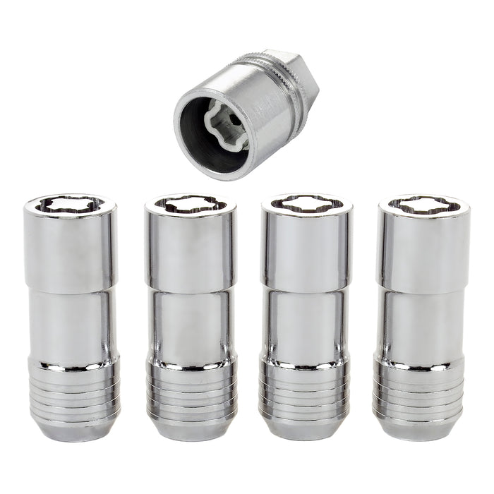 McGard 24205 Chrome Cone Seat Wheel Locks (M14 x 2.0 Thread Size) - Set of 4 Locks and 1 Key - Truck Part Superstore