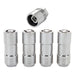 McGard 24205 Chrome Cone Seat Wheel Locks (M14 x 2.0 Thread Size) - Set of 4 Locks and 1 Key - Truck Part Superstore