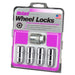 McGard 24205 Chrome Cone Seat Wheel Locks (M14 x 2.0 Thread Size) - Set of 4 Locks and 1 Key - Truck Part Superstore