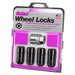 McGard 24208 Black Cone Seat Wheel Locks (M14 x 2.0 Thread Size) - Set of 4 Locks and 1 Key - Truck Part Superstore