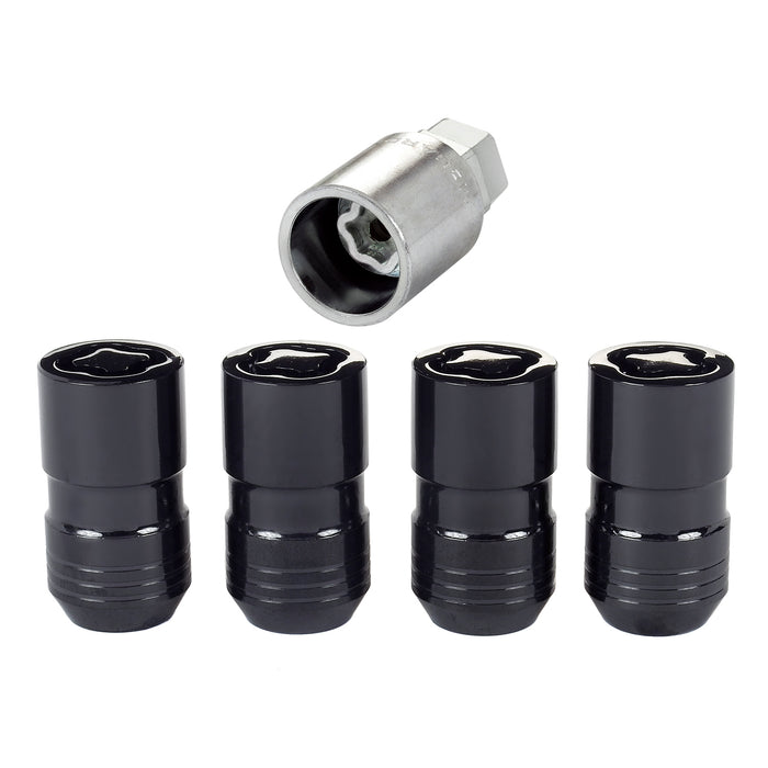 McGard 24216 Cone Seat Exposed Style Wheel Locks-Black - Truck Part Superstore