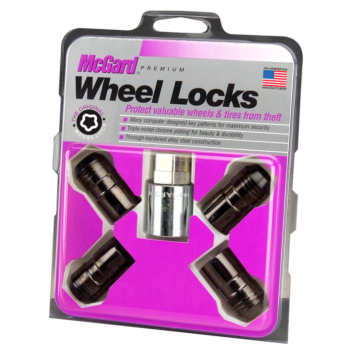 McGard 24216 Cone Seat Exposed Style Wheel Locks-Black - Truck Part Superstore