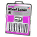 McGard 24234 Chrome Cone Seat Wheel Lock Set (9/16-18 Thread Size) - Set of 4 Locks and 1 Key - Truck Part Superstore