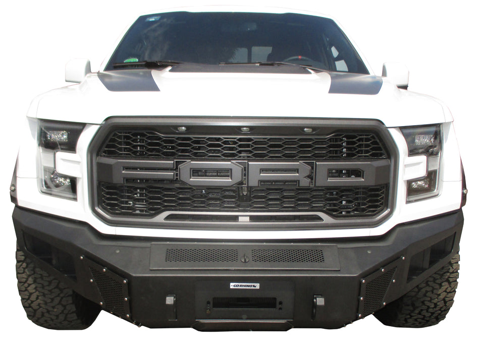 Go Rhino 24297T Strong steel replacement bumper protects winch and vehicle - Truck Part Superstore