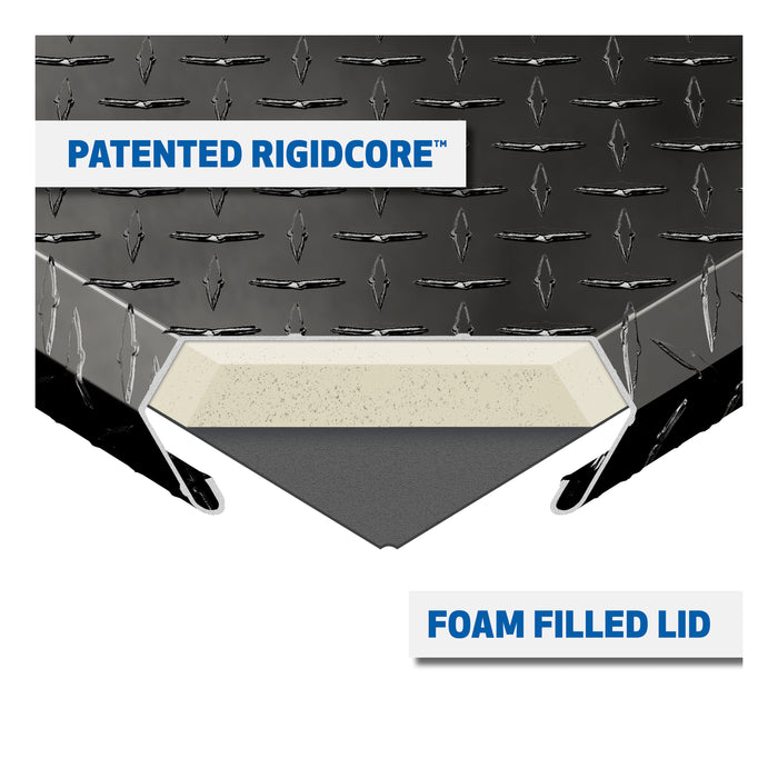 UWS TBSM-48-BLK Gloss Black Aluminum 48in. Truck Side Tool Box (LTL Shipping Only) - Truck Part Superstore