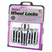 McGard 24510 Cone Seat Exposed Style Wheel Locks-Chrome-5 Lock Set - Truck Part Superstore
