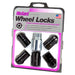 McGard 24516 Cone Seat Exposed Style Wheel Locks-Black-5 Lock Set - Truck Part Superstore