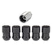 McGard 24526 Black Wheel Lock Set  (M12 x 1.5 Thread Size) - Set of 5 Locks and 1 Key - Truck Part Superstore