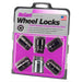 McGard 24526 Black Wheel Lock Set  (M12 x 1.5 Thread Size) - Set of 5 Locks and 1 Key - Truck Part Superstore