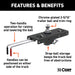 CURT 60640 CURT 60640 Quick Goose II Gooseneck Hitch; 30;000 lbs; 2-5/16-Inch Ball - Truck Part Superstore