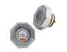 Mr Gasket 2471S Thermocap™ Radiator Cap; Silver; OEM Replacement w/Thermometer Built In; 16 psi; - Truck Part Superstore