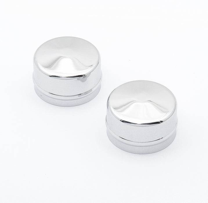 Mr Gasket 2486 Dust Cap; Front; Chrome; 2 3/16 in. Dia.; 2 pc.; - Truck Part Superstore
