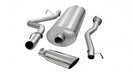 Corsa Performance 24892 3.0 Inch Cat-Back Sport Single Side Exit Exhaust 4.0 Inch Slash Cut Polished Tip 07-10 Silverado/Sierra 2500 Extended Cab/Standard Bed 6.0L V8 143.5 Inch WB Stainless Steel dB by Corsa Performance - Truck Part Superstore