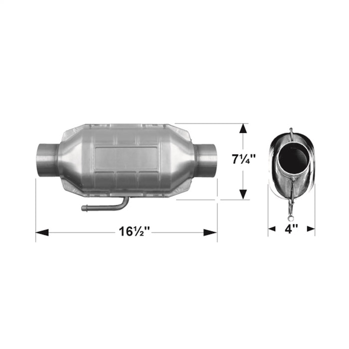 Flowmaster Catalytic Converters 2500230 Universal Catalytic Converter - Truck Part Superstore