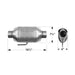 Flowmaster Catalytic Converters 2500230 Universal Catalytic Converter - Truck Part Superstore