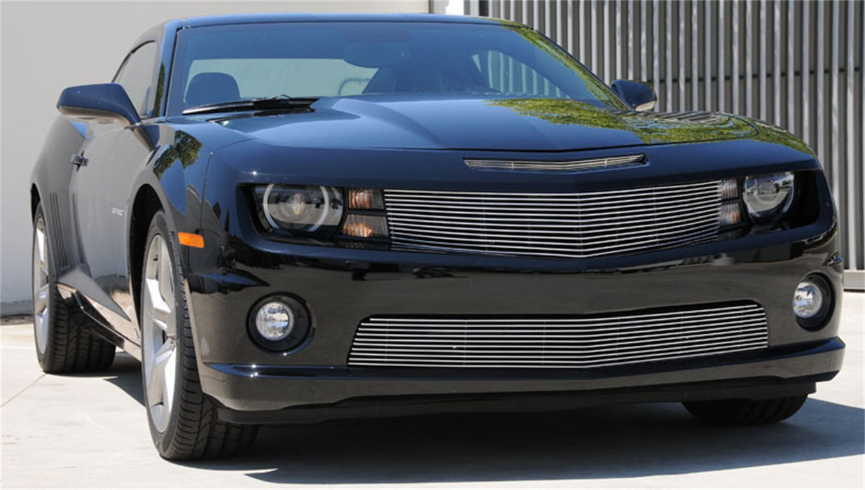 T-Rex Grilles 25028 Billet Series Bumper Grille; Horizontal; Aluminum; Polished; 1 Pc; Overlay; - Truck Part Superstore