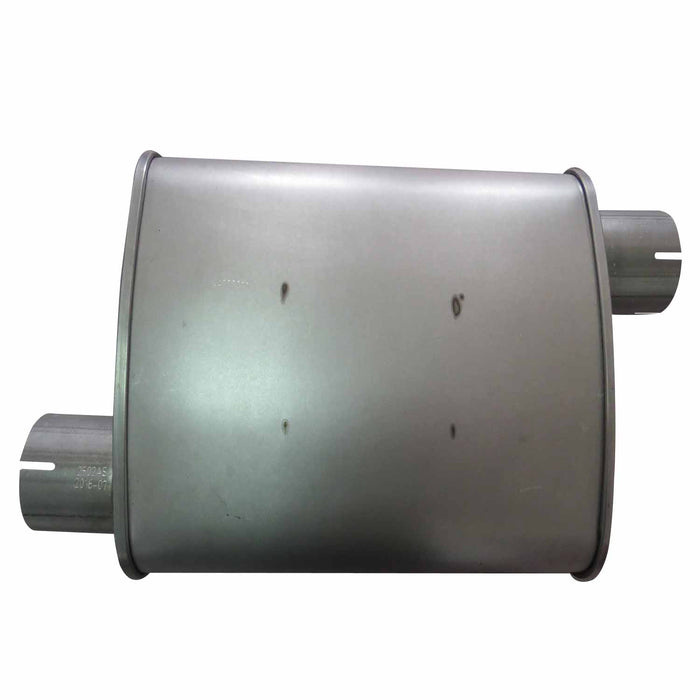 SpeedFx 2502AS 4-1/2 X 9-1/5 In Aluminized Steel Case Single 2-1/2 In Offset Inlet Single 2-1/2 - Truck Part Superstore