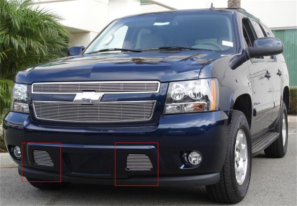 T-Rex Grilles 25051 Billet Series Bumper Grille; Horizontal; Aluminum; Polished; 2 Pc; Overlay; - Truck Part Superstore