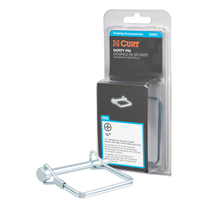 CURT 25081 CURT 25081 Trailer Coupler Pin; 1/4-Inch Diameter x 2-3/4-Inch Long - Truck Part Superstore