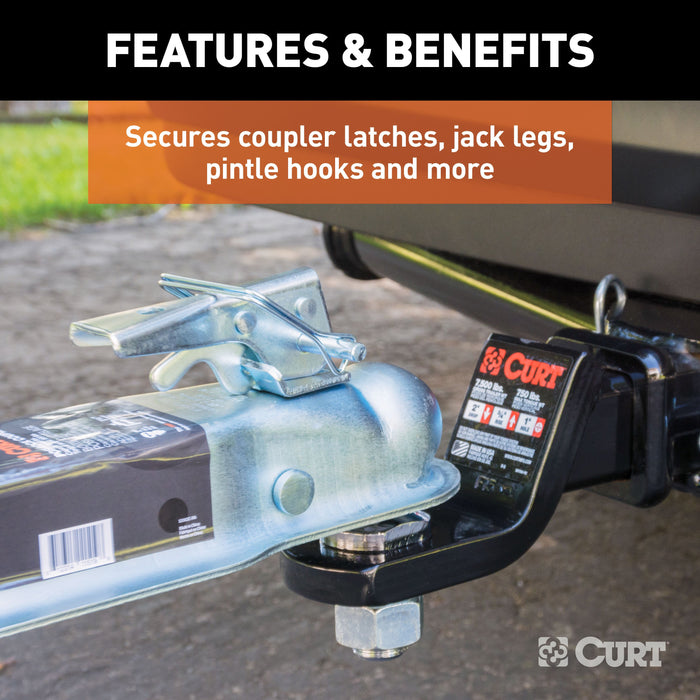 CURT 25081 CURT 25081 Trailer Coupler Pin; 1/4-Inch Diameter x 2-3/4-Inch Long - Truck Part Superstore