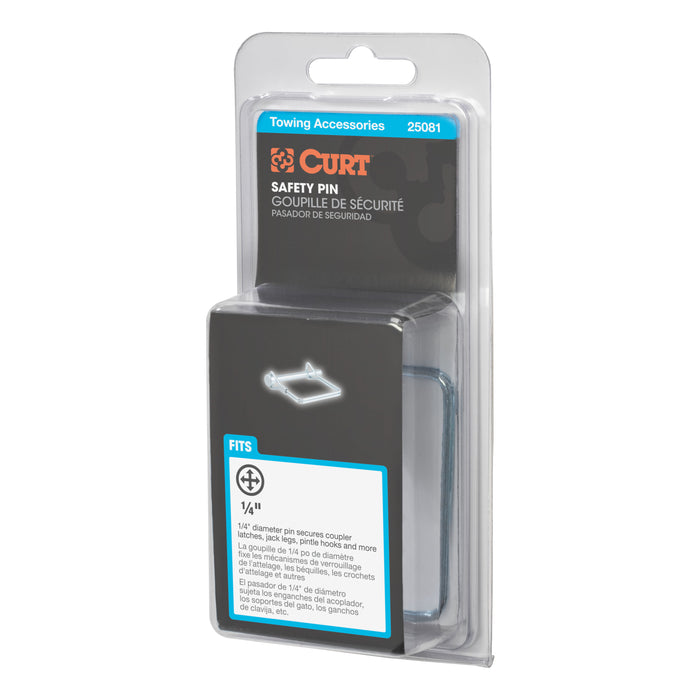 CURT 25081 CURT 25081 Trailer Coupler Pin; 1/4-Inch Diameter x 2-3/4-Inch Long - Truck Part Superstore