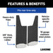 Luverne 250933 Mud Guards-Rear Only-12in. x 23in. - Truck Part Superstore