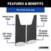 Luverne 250934 Mud Guards-Front Only-12in. x 20in. - Truck Part Superstore