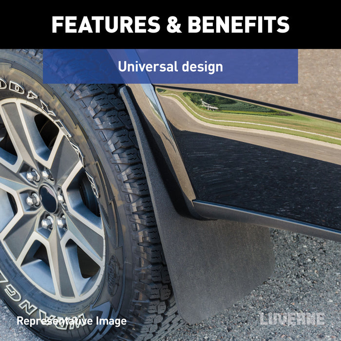 Luverne 251014 Mud Guards w/o Stainless Steel-14in. x 23in. Universal - Truck Part Superstore