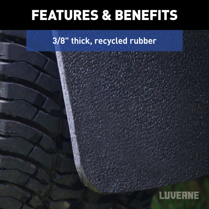 Luverne 251020 Mud Guards w/o Stainless Steel-12in. x 20in. Universal - Truck Part Superstore
