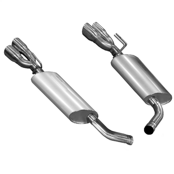 Kooks Custom Headers 25106100 2-1/2in. SS Axle-Back w/Quad Tips. 2014-2017 Chevrolet SS. Connects to OEM. - Truck Part Superstore