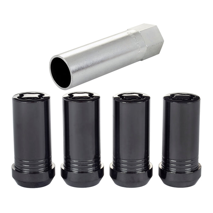 McGard 25112 Tuner Style Cone Seat Wheel Locks-Black - Truck Part Superstore