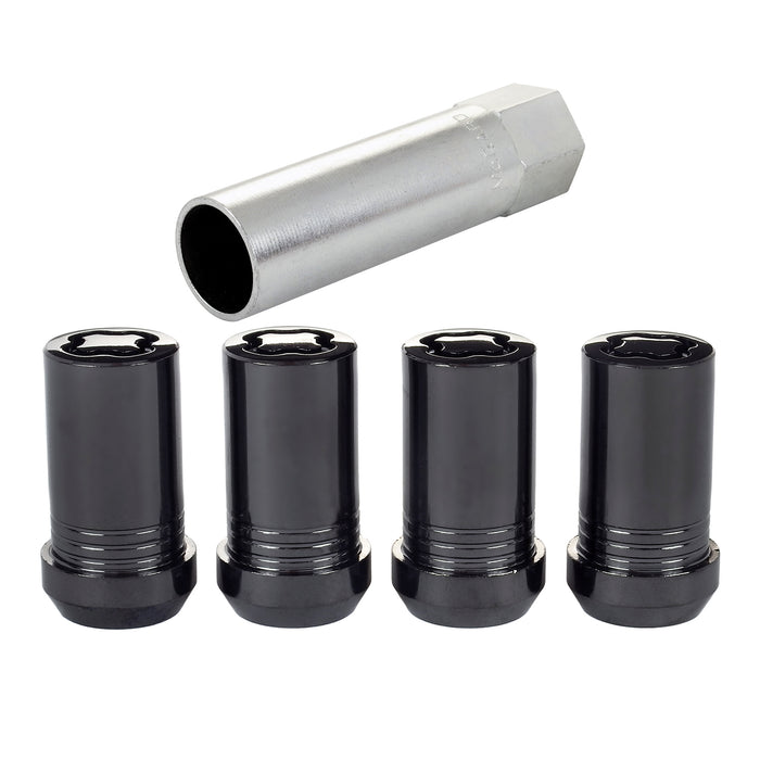 McGard 25116 Tuner Style Cone Seat Wheel Locks-Black - Truck Part Superstore