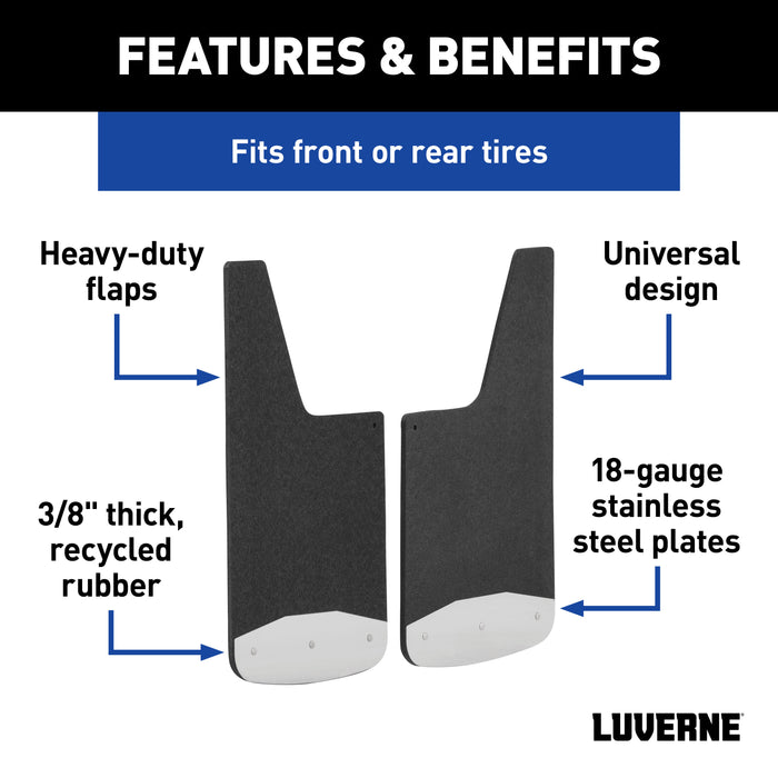 Luverne 251220 Mud Guards-12in. x 20in. Universal - Truck Part Superstore