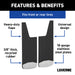 Luverne 251223 Mud Guards-12in. x 23in. Universal - Truck Part Superstore
